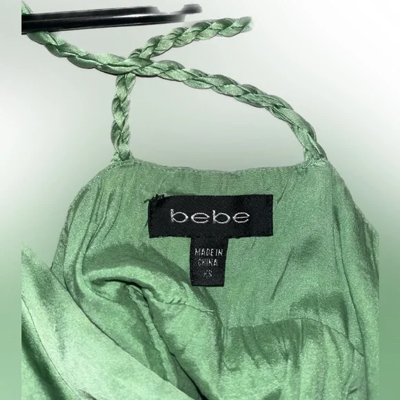 Bebe XS tinker bell green blouse tank - Picture 5 of 5